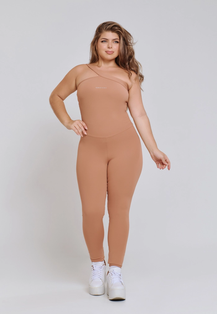 MACACÃO OMBRO ÚNICO MINIMAL MACHIATO