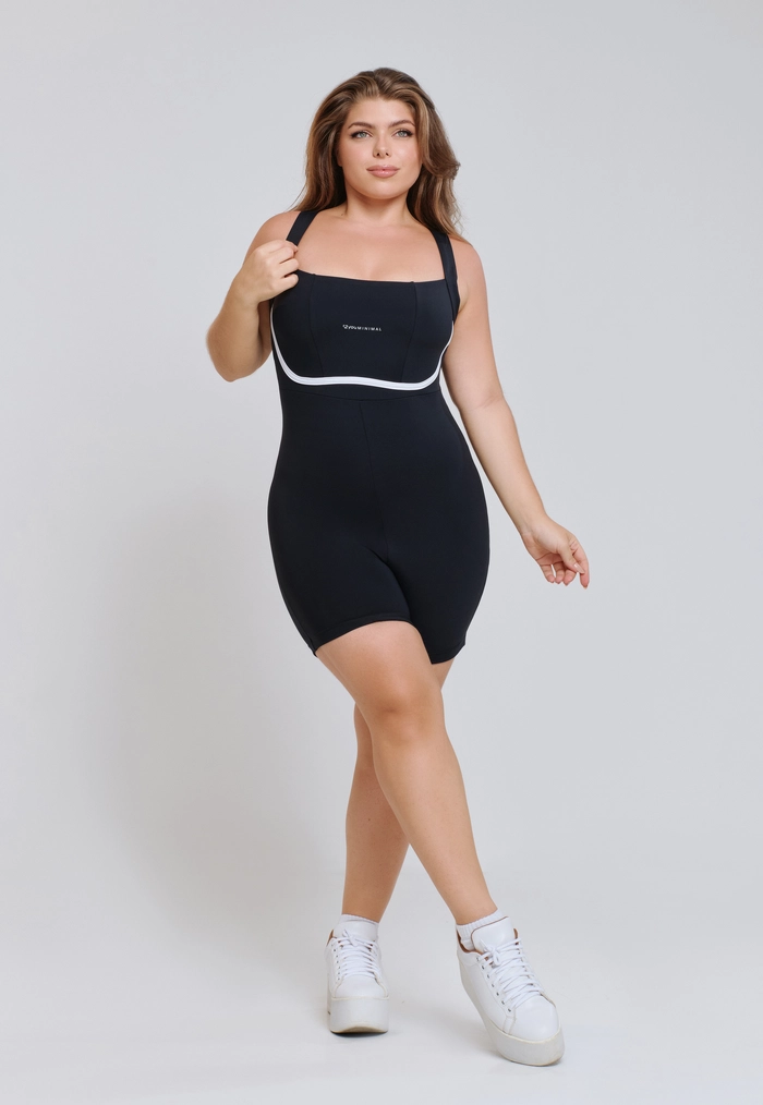 MACAQUINHO MINIMAL COM CHAPADO ALTA SUSTENÇÃO PRETO