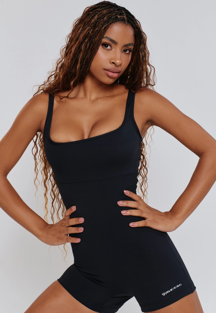 MACAQUINHO SEM COSTURA MINIMAL PRETO