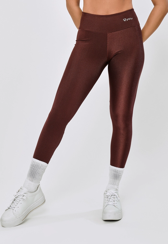 LEGGING BASICA SHINE POLIAMIDA- BROWN LEGGING BASICA SHINE POLIAMIDA- BROWN