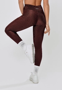 LEGGING RECORTE FRENTE POLIAMIDA - BROWN - imagem 3