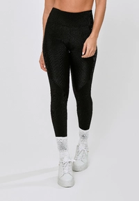 LEGGING RECORTE FRENTE POLIAMIDA - PRETO - imagem 1