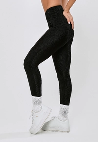 LEGGING RECORTE FRENTE POLIAMIDA - PRETO - imagem 2