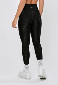 LEGGING RECORTE FRENTE POLIAMIDA - PRETO - imagem 3