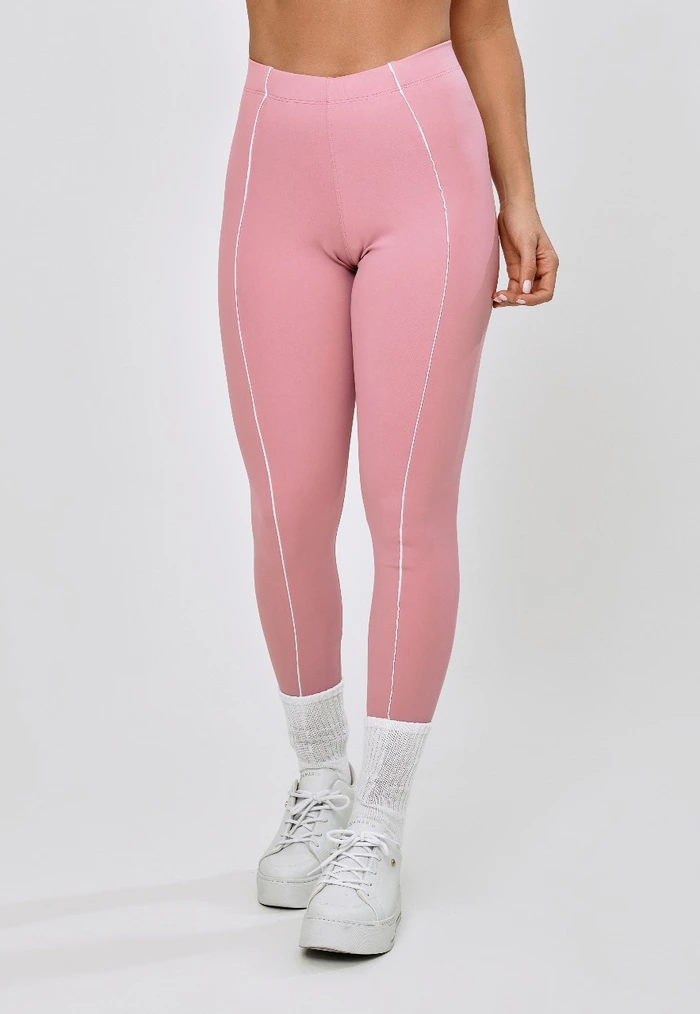CALÇA LEGGING COM VIVO NA FRENTE ROSA QUARTZO CALÇA LEGGING COM VIVO NA FRENTE ROSA QUARTZO