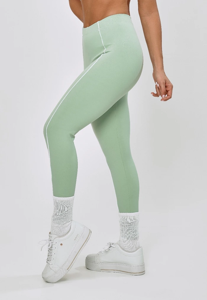 CALÇA LEGGING COM VIVO NA FRENTE VERDE ALOE CALÇA LEGGING COM VIVO NA FRENTE VERDE ALOE