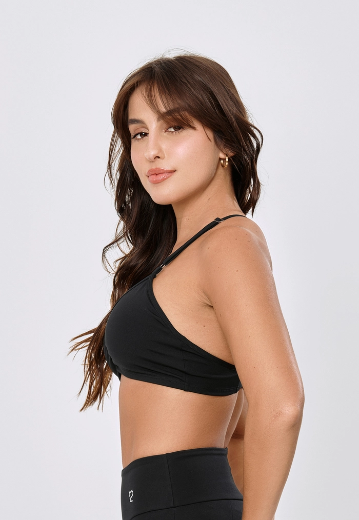 TOP FITNESS NADADOR COM ALÇAS REGULÁVEIS E FRENTE FRANZIDA - PRETO TOP FITNESS NADADOR COM ALÇAS REGULÁVEIS E FRENTE FRANZIDA - PRETO