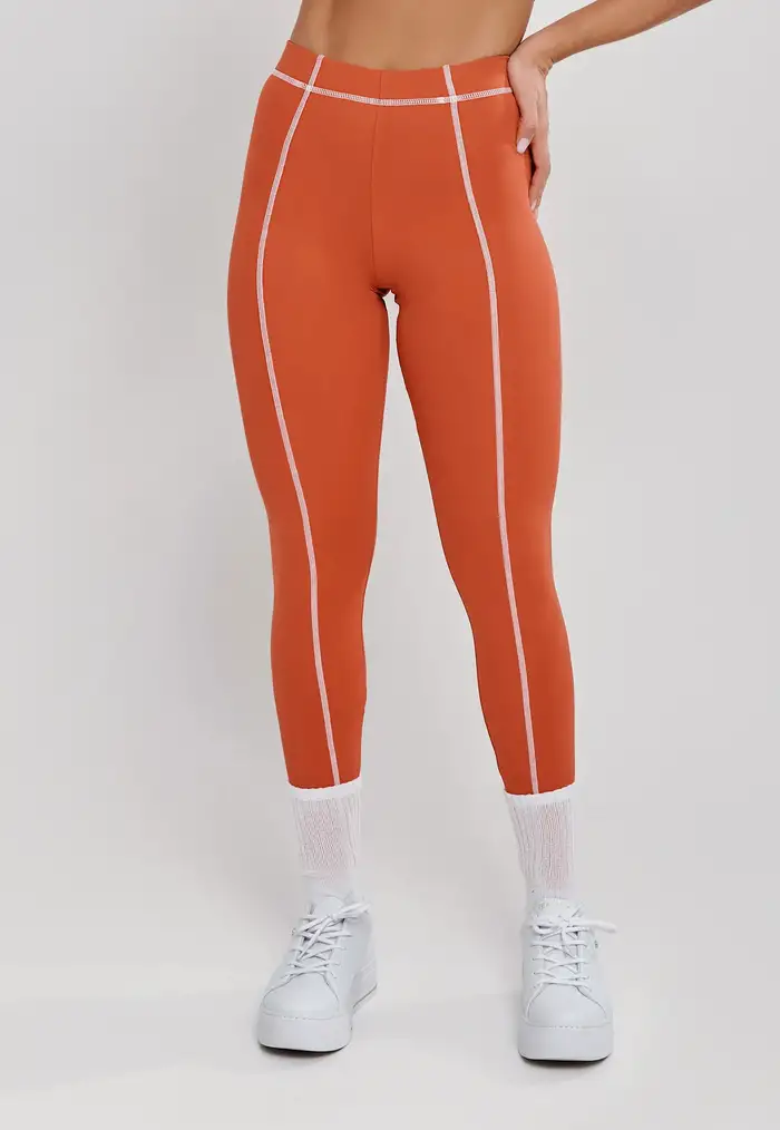 LEGGING COM PESPONTO FOLK - POLIAMIDA FIO DUPLO