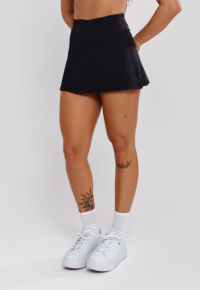 SHORT SAIA PRETO - POLIAMIDA AQUA FLUID