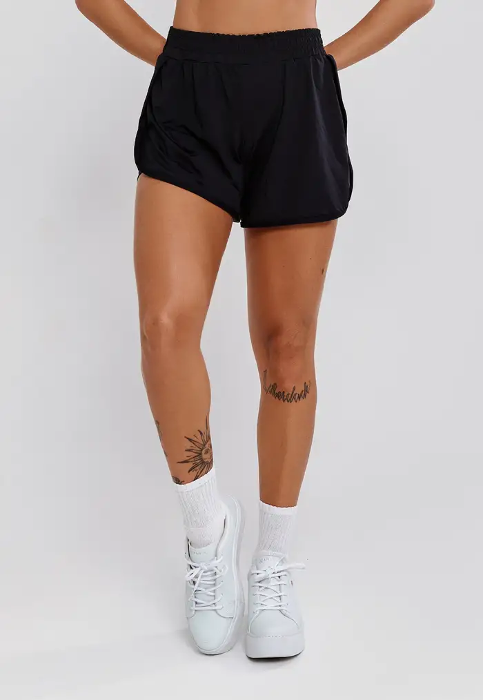 SHORT-SHORT BEACH TENNIS E CORRIDA PRETO - POLIAMIDA AQUA FLUID SHORT-SHORT BEACH TENNIS E CORRIDA PRETO - POLIAMIDA AQUA FLUID