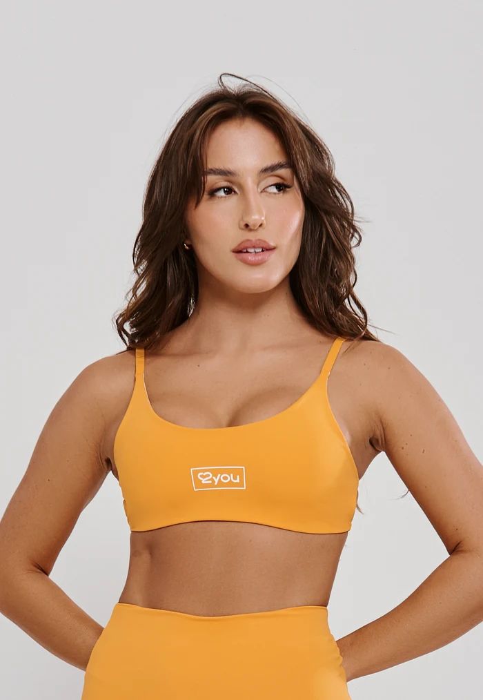 TOP FITNESS FEMININO CLEAN GIRL COSTA ABERTA POLIAMIDA - LARANJA AMBAR TOP FITNESS FEMININO CLEAN GIRL COSTA ABERTA POLIAMIDA - LARANJA AMBAR