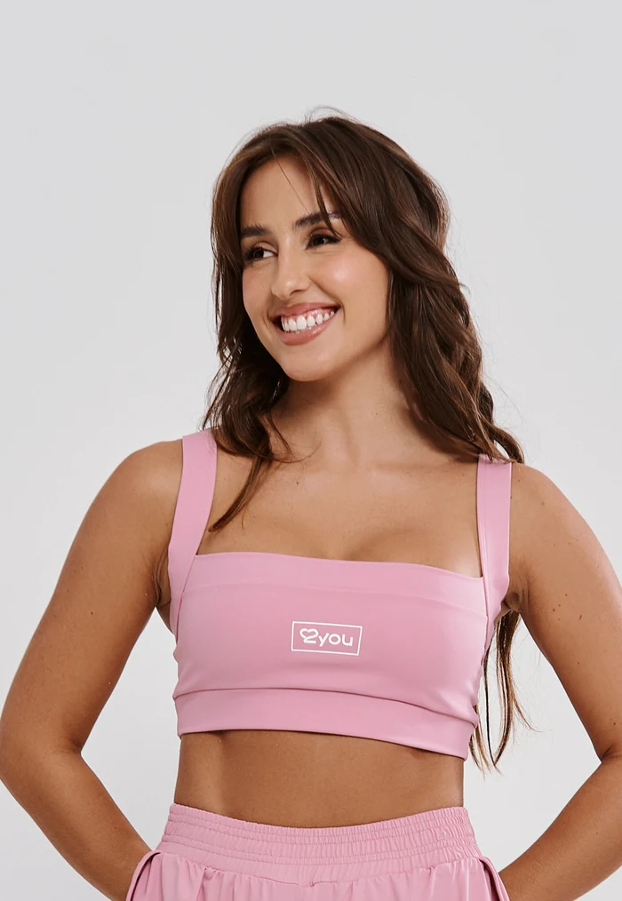 TOP FITNESS FEMININO SILK 2YOU POLIAMIDA- ROSA QUARTZO TOP FITNESS FEMININO SILK 2YOU POLIAMIDA- ROSA QUARTZO