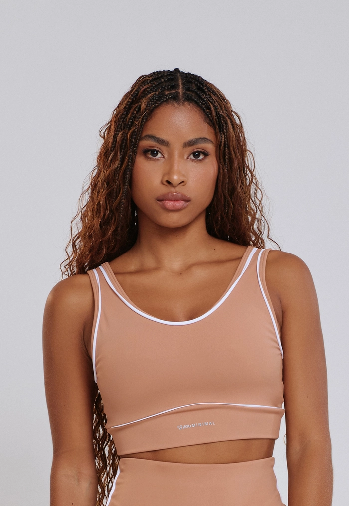 TOP COM VIÉS E VIVO PONTO DE LUZ V NAS COSTA POLIAMIDA MACHIATO