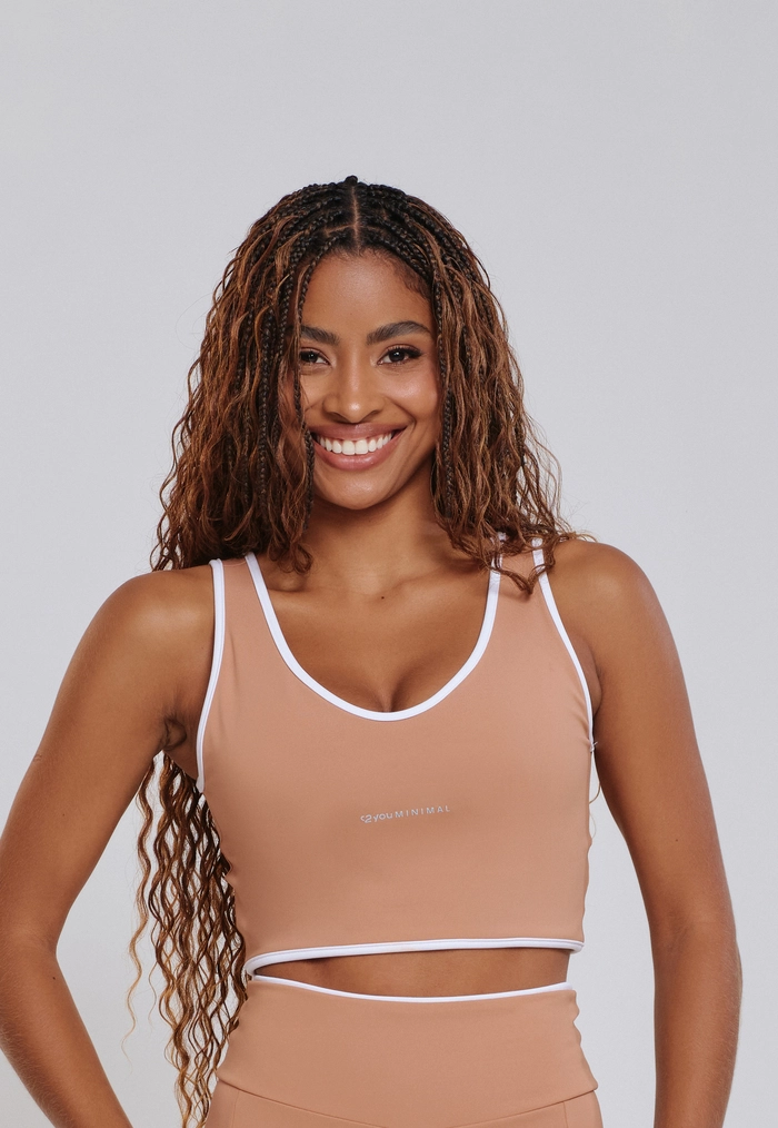 CROPPED COM VIÉS PONTO DE LUZ POLIAMIDA MACHIATO CROPPED COM VIÉS PONTO DE LUZ POLIAMIDA MACHIATO