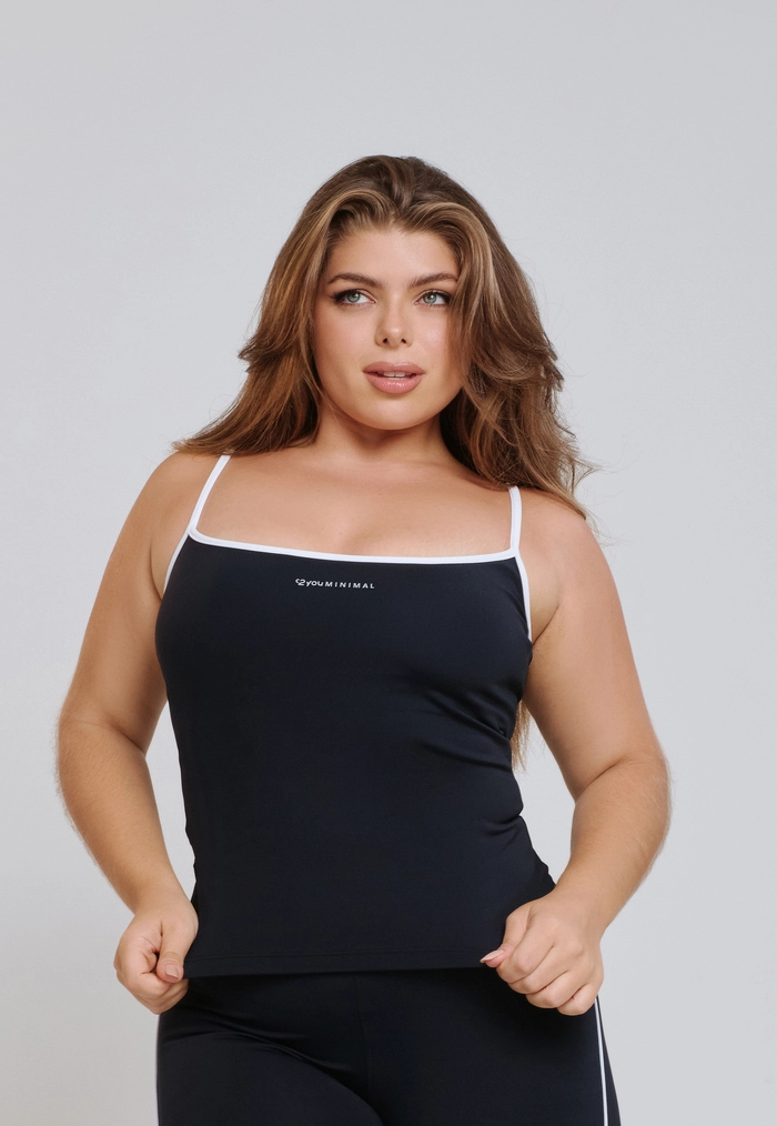 CAMISA DECOTE CANOA COM VIÉS PONTO DE LUZ POLIAMIDA PRETO CAMISA DECOTE CANOA COM VIÉS PONTO DE LUZ POLIAMIDA PRETO