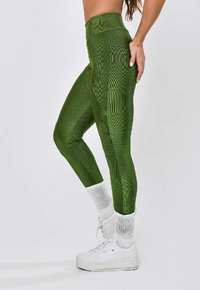 LEGGING RECORTE FRENTE POLIAMIDA - VERDE ELITE - imagem 4