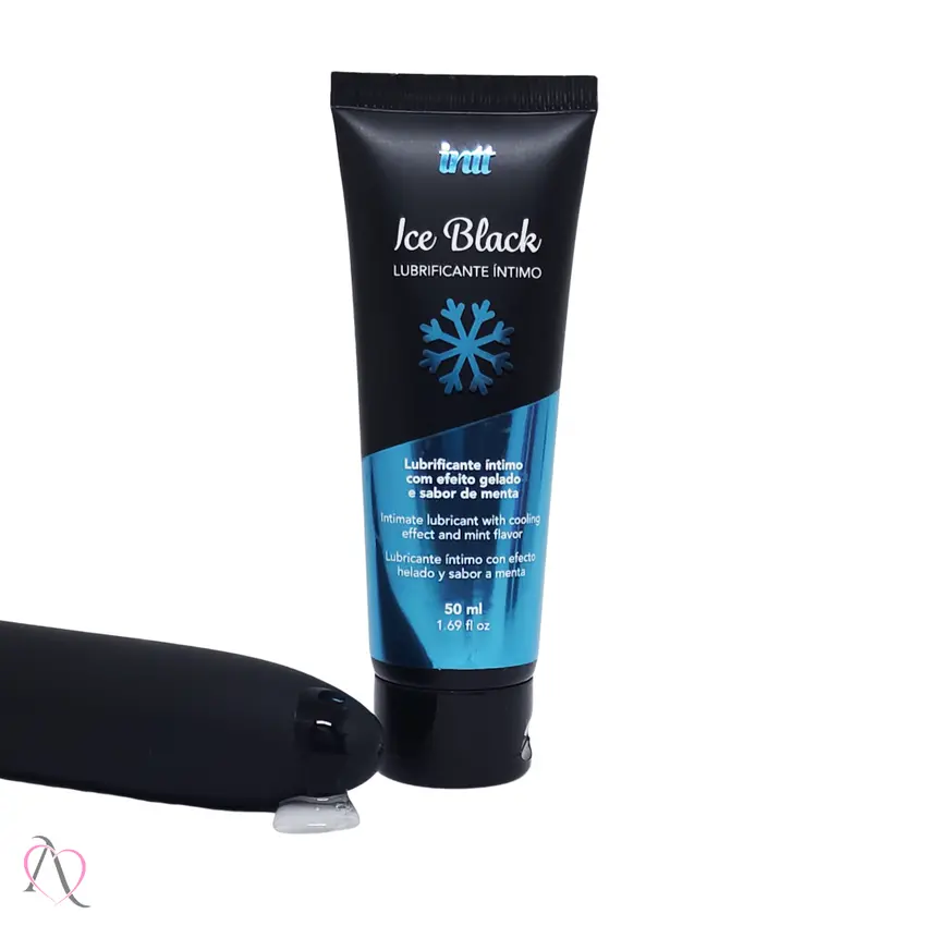 Lubrificante Beijável Ice Black Efeito Gelado Intt 50ml
