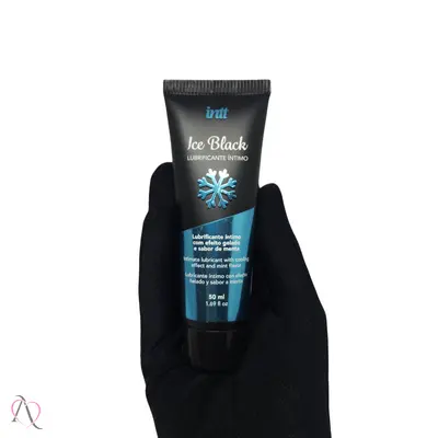 Lubrificante Beijável Ice Black Efeito Gelado Intt 50ml