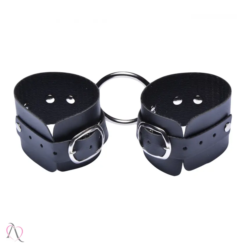 Algema De Couro Com Argola Metal - Dominatrixxx