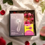 Kit Satisfação - 1 Sugador de Clitóris Satisfyer e 1 Excitante e Lubrificante Bubble Vibes sabor Chiclete 120g - imagem 3