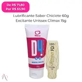 Kit no Clímax - 1 Excitante Unissex Climax e 1 Lubrificante D4 Sabor Chiclete - imagem 2