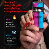 Kit Somos Dois - 1 Caixa Presenteável, 1 Vibrador Heaven com Controle e 1 Gel Estimulante e Retardante Somos2 20g - imagem 3