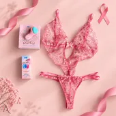 Kit Eu Me Conheço - Vibration Algodão Doce- Body Sensual e Vibrador de Calcinha- Outubro Rosa - imagem 5