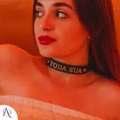Coleira Lucy com Frase Pronta - 0538 - imagem 1