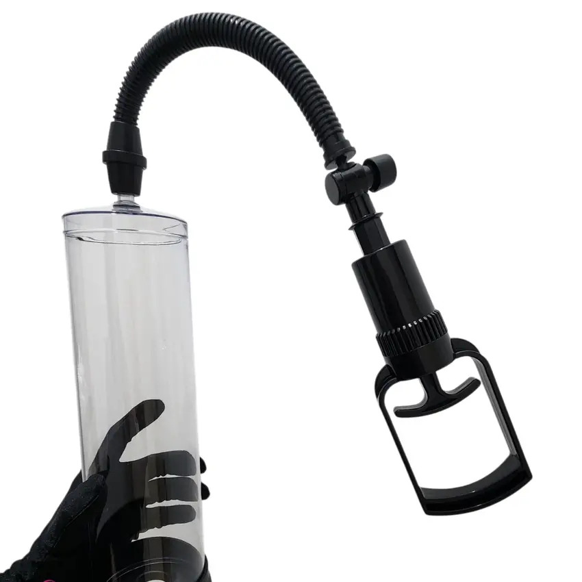 Bomba Peniana Manual Tubo Grande 28x9cm com 2 Aneis