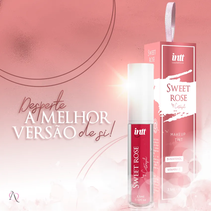 Lip Tint Sweet Rose Labial e Íntimo by Castropil 3,5ml - Intt