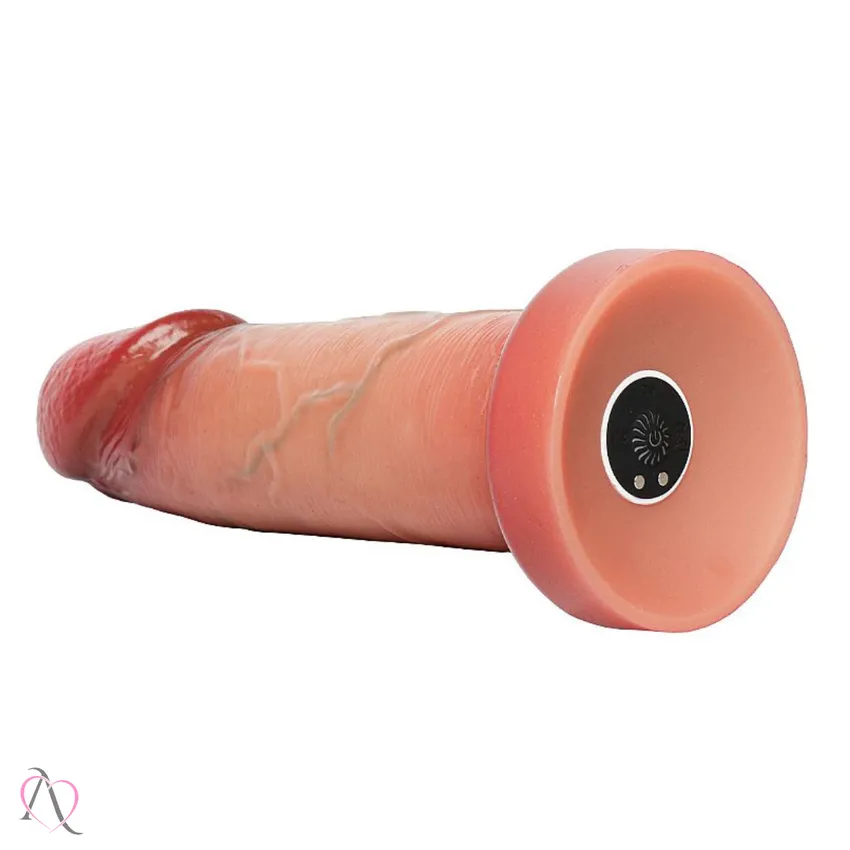 Vibrador de Pênis 20x5 Charlie em Dupla Camada com Ventosa e Controle Remoto