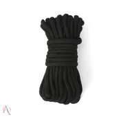 Corda para Bondage e Shibari 10 Metros - Cor Preto - imagem 1