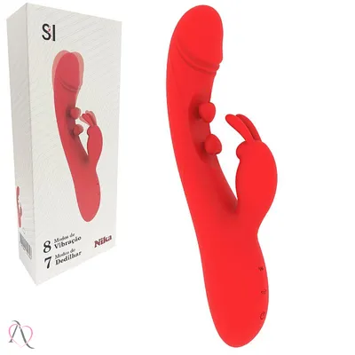 Vibrador Penetrável de Ponto G e Clitóris Nika 8 Modos de Vibração