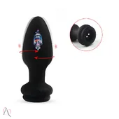 Plug Anal Vibrador com Rabo cor Rosa Controle por App - imagem 3