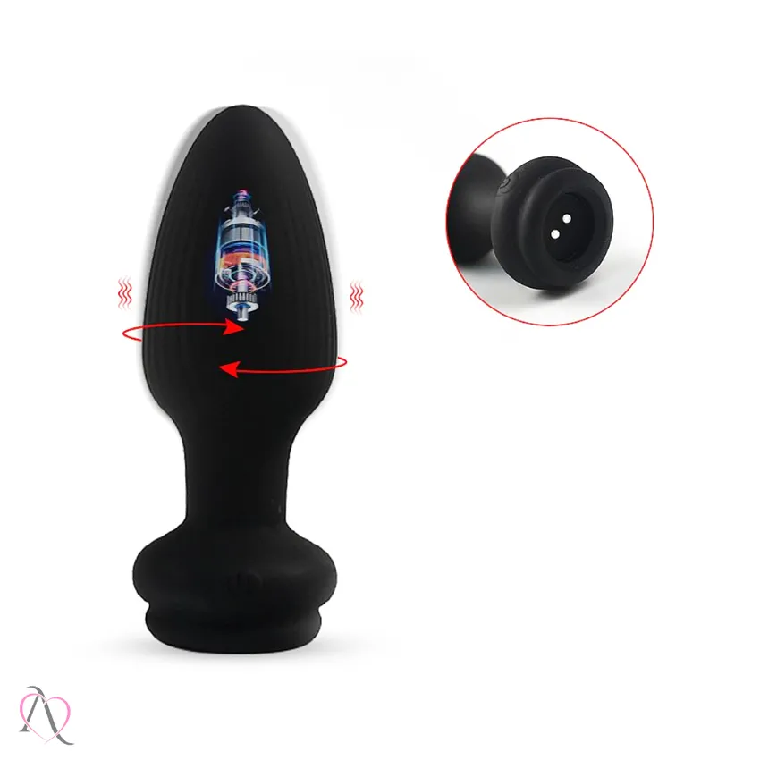 Plug Anal Vibrador com Rabo cor Rosa Controle por App