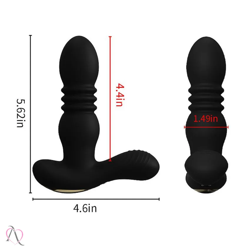 Plug Anal Vibrador com Vai e Vem e Controle Remoto - 8635