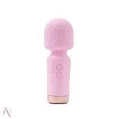 Vibrador Varinha Mágica Mini cor Rosa Claro 10 Modos de Vibração - imagem 1