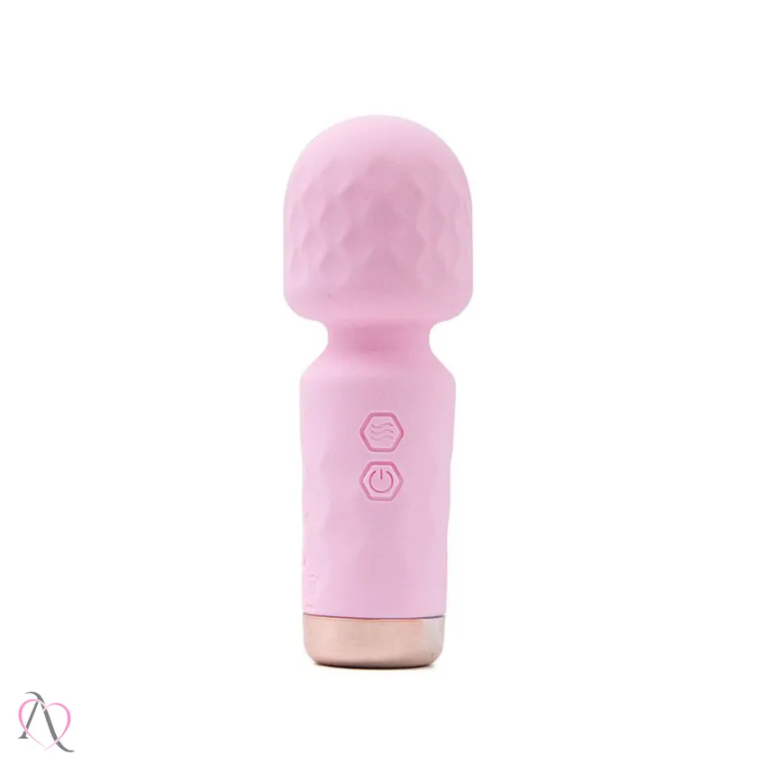 Vibrador Varinha Mágica Mini cor Rosa Claro 10 Modos de Vibração