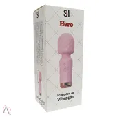 Vibrador Varinha Mágica Mini cor Rosa Claro 10 Modos de Vibração - imagem 2