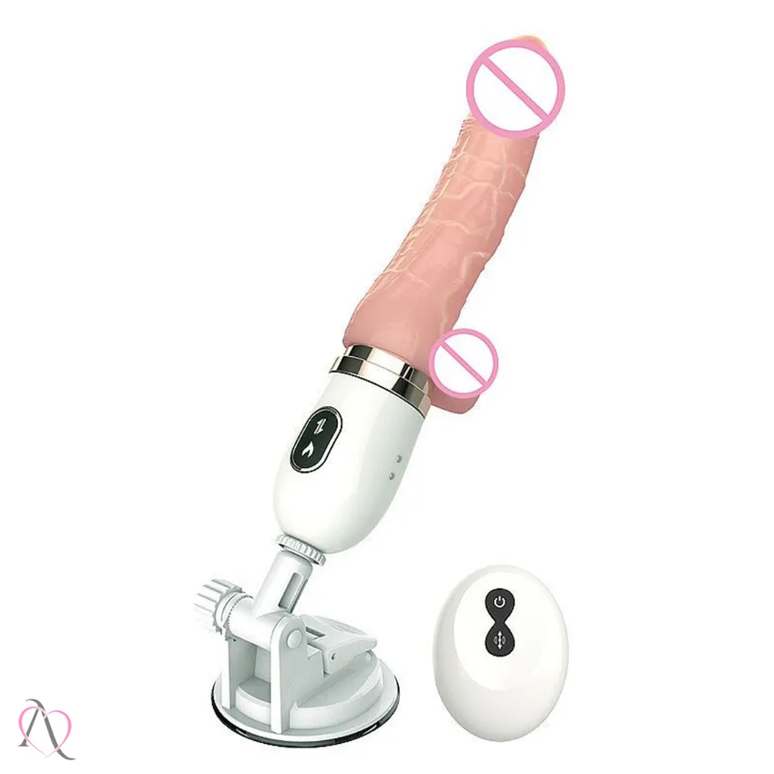 Vibrador Maquina do Sexo com Vai e Vem Pênis 17x4cm Cyclone Fire II - Dibe