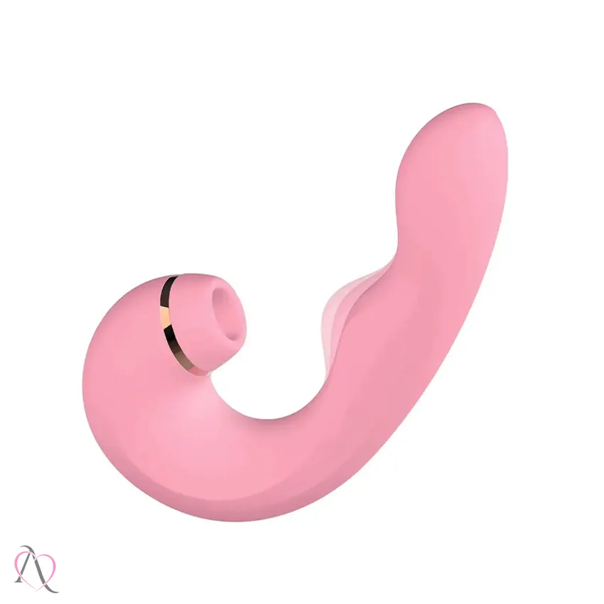 Vibrador Penetrável com Estimulador de Clitóris Air Pulse 2 cor Rosa 10 Modos de Vibração