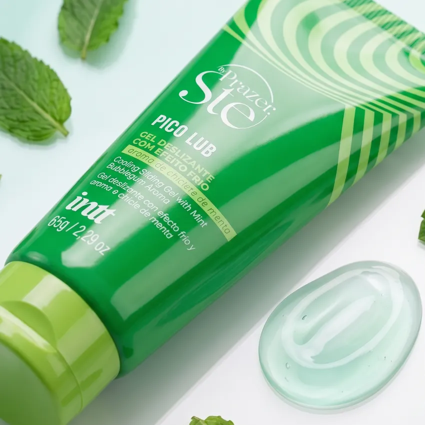 Lubrificante Beijável Pico Lub Sabor Chiclete de Menta 65g - Intt e Prazer Sté