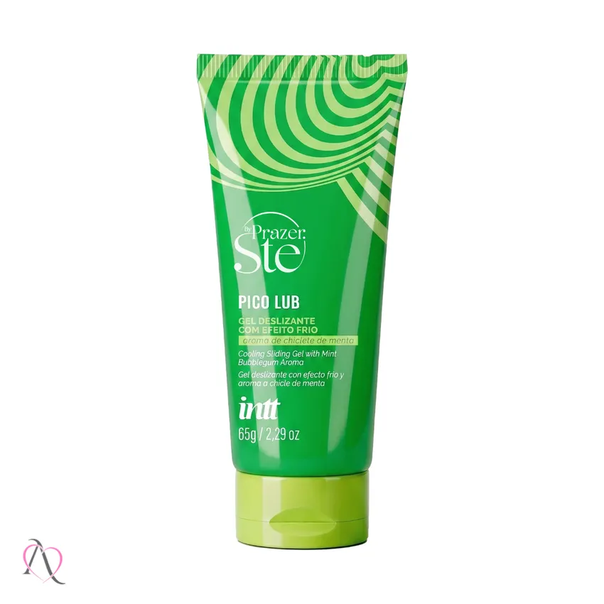 Lubrificante Beijável Pico Lub Sabor Chiclete de Menta 65g - Intt e Prazer Sté