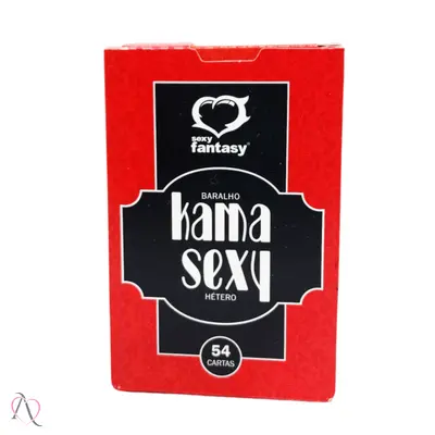 Jogo Erótico Baralho Kama Sexy Hetero Sexy Fantasy com 54 Cartas