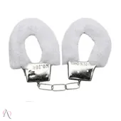 Algema de Metal com Pelucia Branco - imagem 1