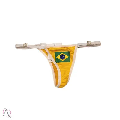 Calcinha Personalizável Fio Dental Brasileirinha com Até 10 Letras - Tallyta Moda Apimentada