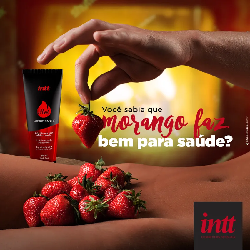 LUBRIFICANTE HOT MORANGO INTT