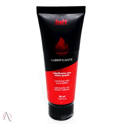 Lubrificante Beijável que Esquenta Hot sabor Morango Intt 50ml