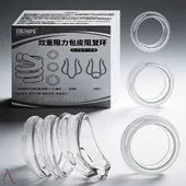 Kit com 4 Anéis Penianos Transparente - imagem 1