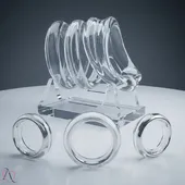 Kit com 4 Anéis Penianos Transparente - imagem 2